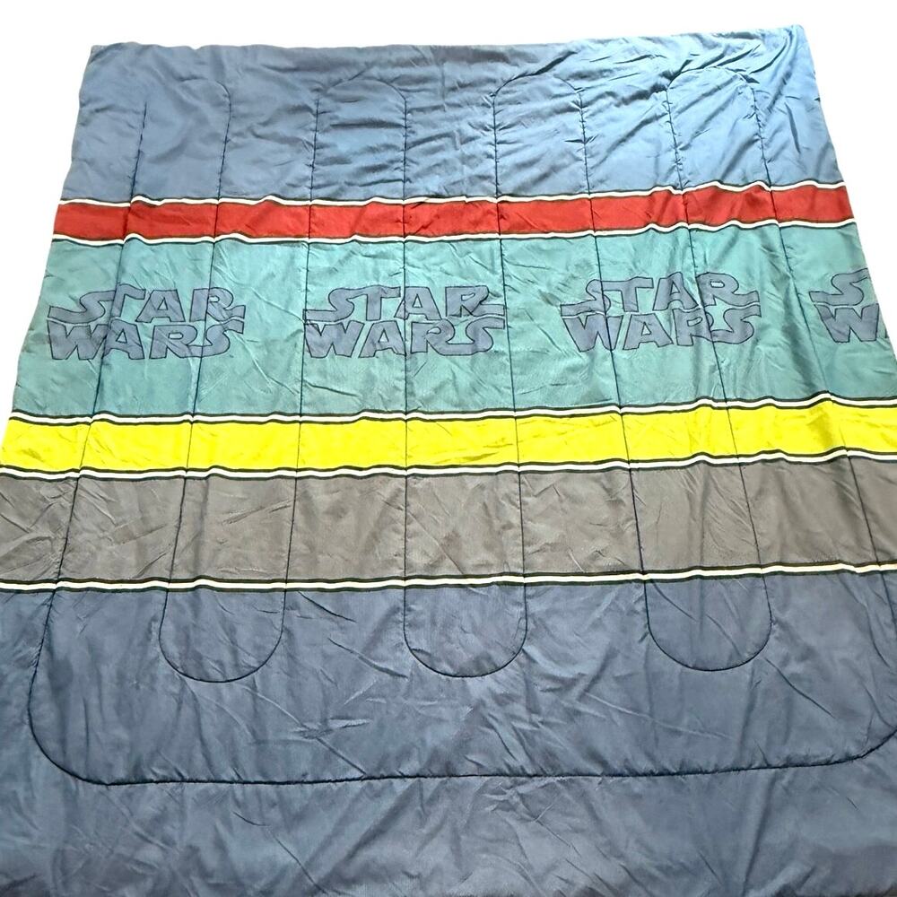 Star Wars Empire Strikes Back Comforter double sided Vadar Yoda Chewbacca - Picture 2 of 4